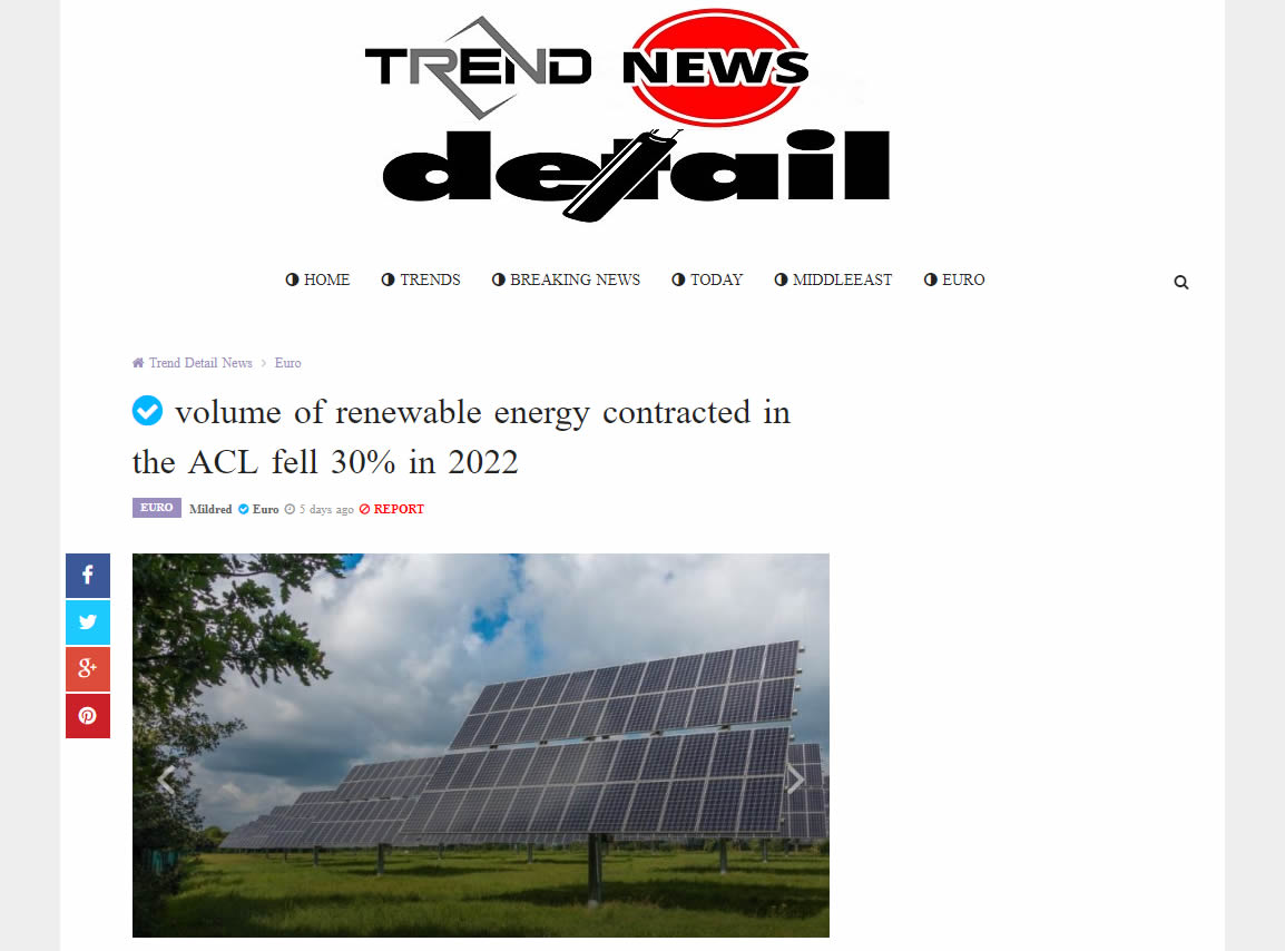 CELA study reveals: Volume of renewable energy contracted in Brazil in the ACL fell 30% in 2022