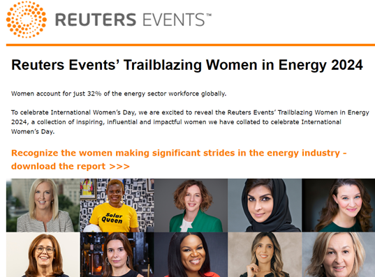 Reuters Events’ Trailblazing Women in Energy 2024