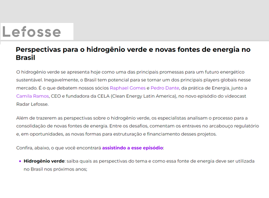 Perspectivas para o hidrogênio verde e novas fontes de energia no Brasil