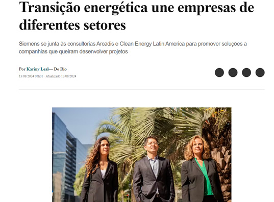 Transição energética une empresas de diferentes setores